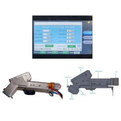 قیمت خوب ماشین تمیز کننده لیزر دستی با اندازه پرتو تمیز کننده لیزر 0-300mm برای فولاد کربن آنلاین