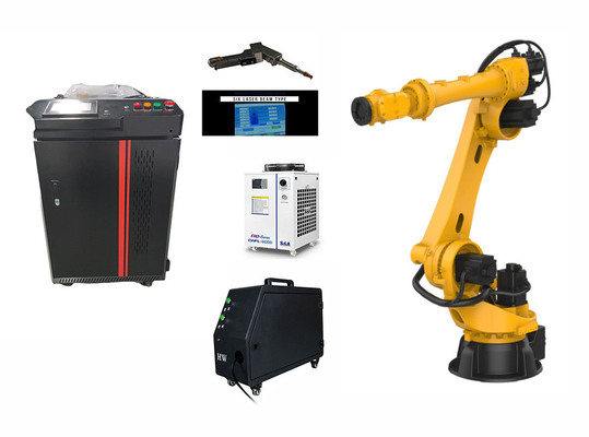 قیمت خوب ماشین جوشکاری لیزری دستی سریع و انعطاف پذیر 2000W با واحد خنک کننده آب آنلاین