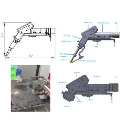 قیمت خوب Portable Laser Head 3-in-1 Laser Welding Equipment Supports Welding / Cleaning and Cutting آنلاین